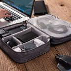 Electronics Organizer Bag - Waterproof Travel Cable Storage.