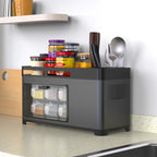 Kitchen Countertop Organizer Rack - Knife Holder & Utensil Storage.