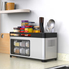 Kitchen Countertop Organizer Rack - Knife Holder & Utensil Storage.
