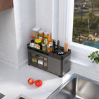 Kitchen Countertop Organizer Rack - Knife Holder & Utensil Storage.