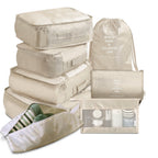Travel Packing Cubes Set - Luggage Organizer Bags.