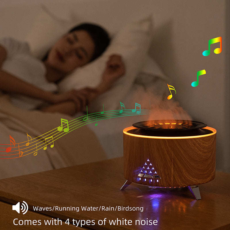 Volcano Flame Aroma Diffuser - Remote Control Humidifier.