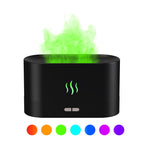 Ultrasonic humidifier with flame effect for spa and home