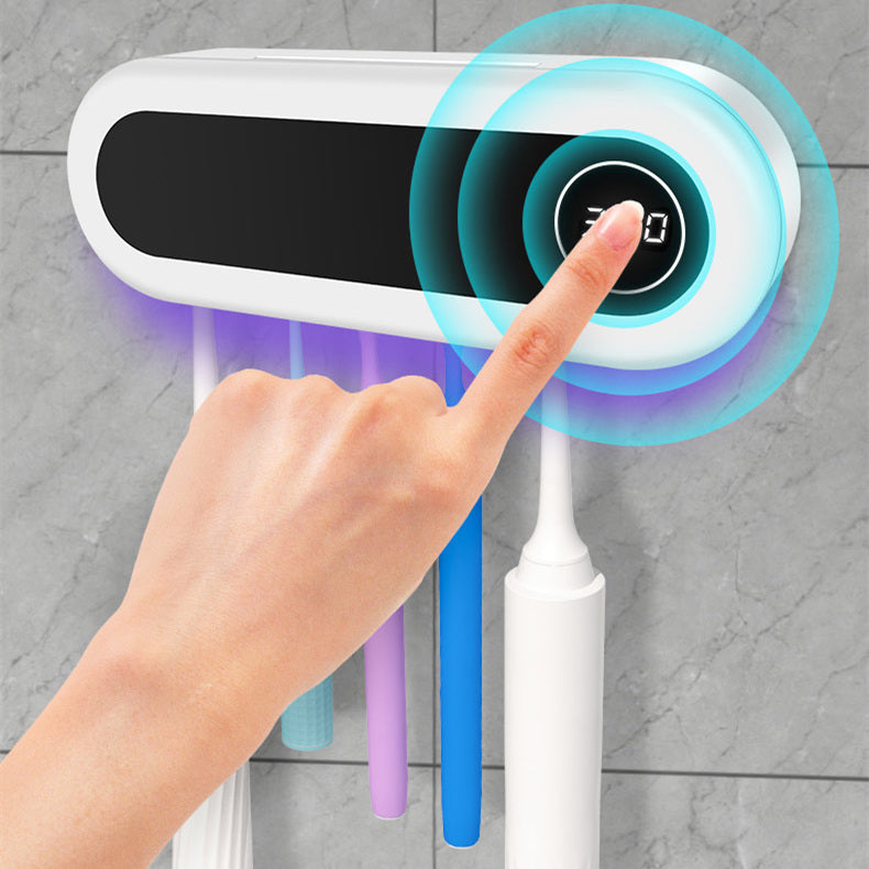 UV Toothbrush Sterilizer - Wall Mounted Smart Holder.