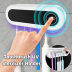 UV Toothbrush Sterilizer - Wall Mounted Smart Holder.