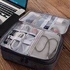 Electronics Organizer Bag - Waterproof Travel Cable Storage.