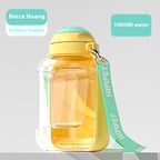 2-in-1 Pet Water Bottle - Portable Dog Cat Travel Dispenser.