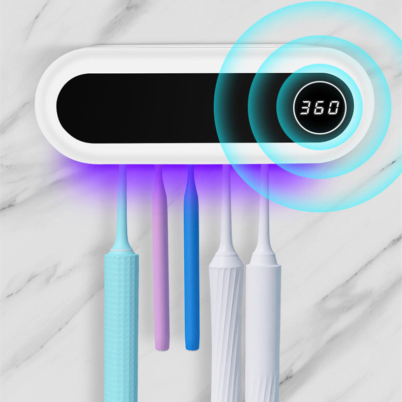 UV Toothbrush Sterilizer - Wall Mounted Smart Holder.