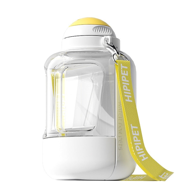 2-in-1 Pet Water Bottle - Portable Dog Cat Travel Dispenser.