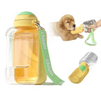 2-in-1 Pet Water Bottle - Portable Dog Cat Travel Dispenser.