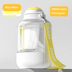 2-in-1 Pet Water Bottle - Portable Dog Cat Travel Dispenser.
