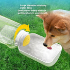 2-in-1 Pet Water Bottle - Portable Dog Cat Travel Dispenser.