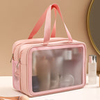 Waterproof Travel Toiletry Bag - Dry Wet Separation Organizer.