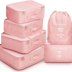 Travel Packing Cubes Set - Luggage Organizer Bags.