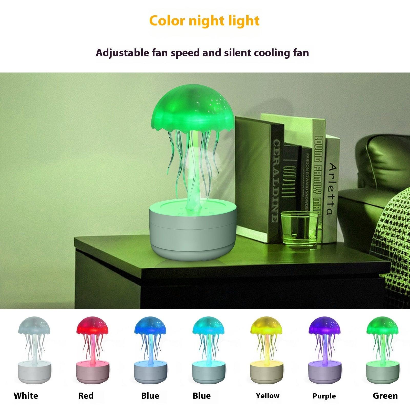 Jellyfish Humidifier & Essential Oil Diffuser - 7 Color LED Night Light.