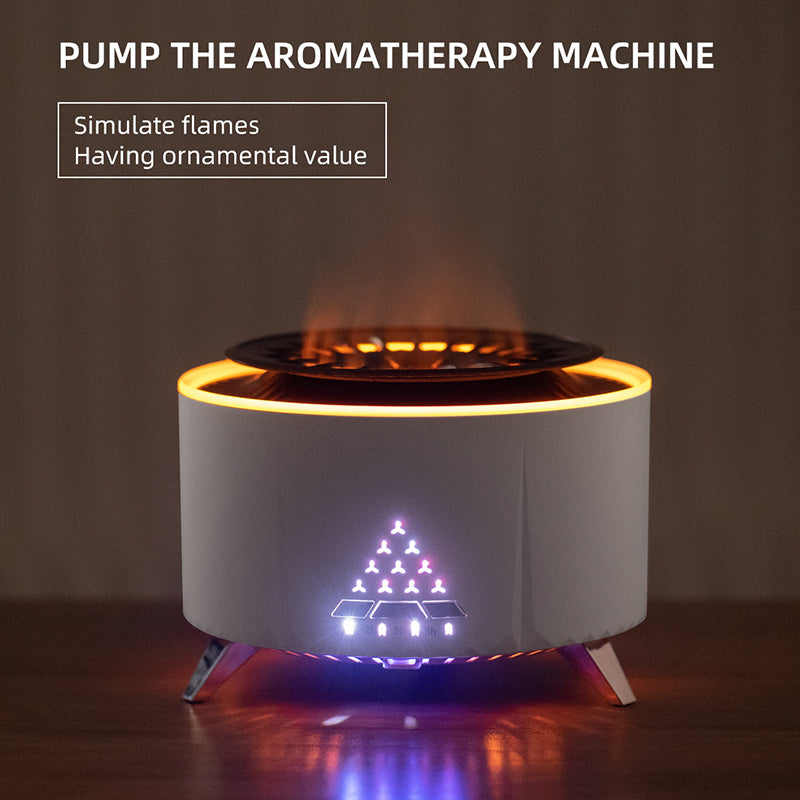Volcano Flame Aroma Diffuser - Remote Control Humidifier.