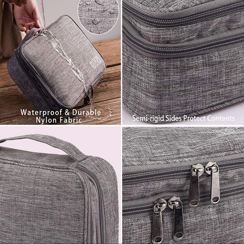 Electronics Organizer Bag - Waterproof Travel Cable Storage.