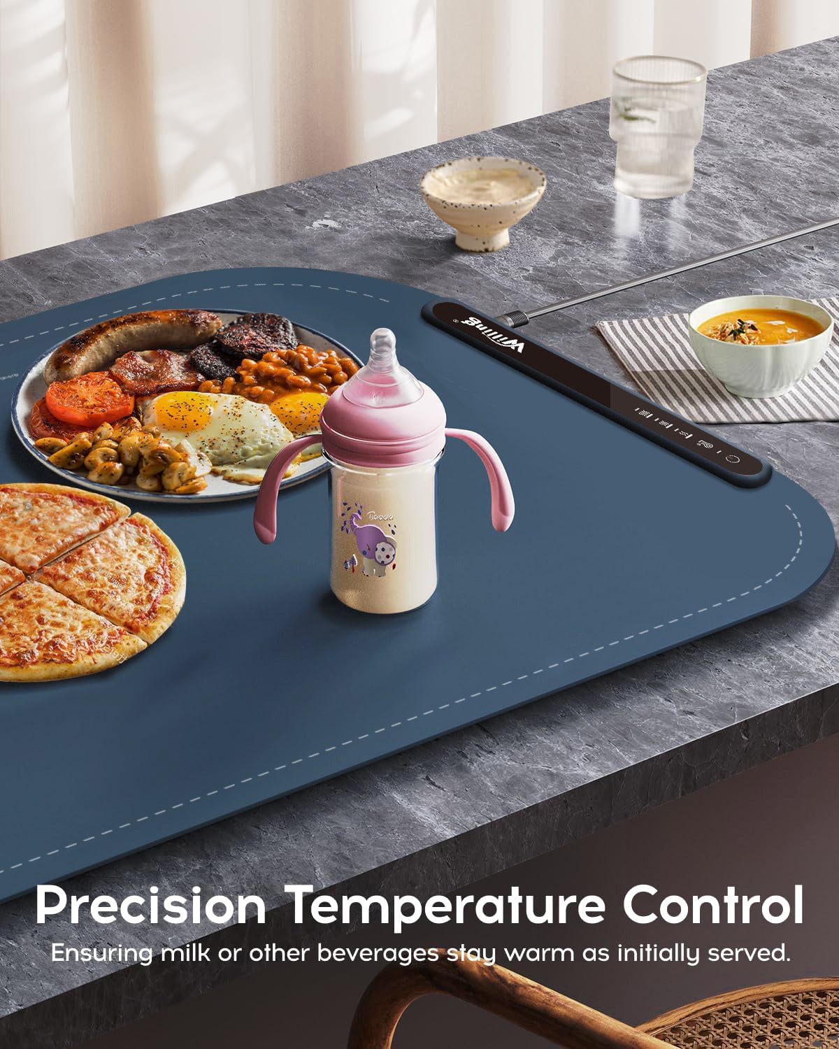 Electric Food Warming Mat - 3 Temperature Settings.