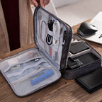 Electronics Organizer Bag - Waterproof Travel Cable Storage.