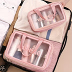 Waterproof Travel Toiletry Bag - Dry Wet Separation Organizer.