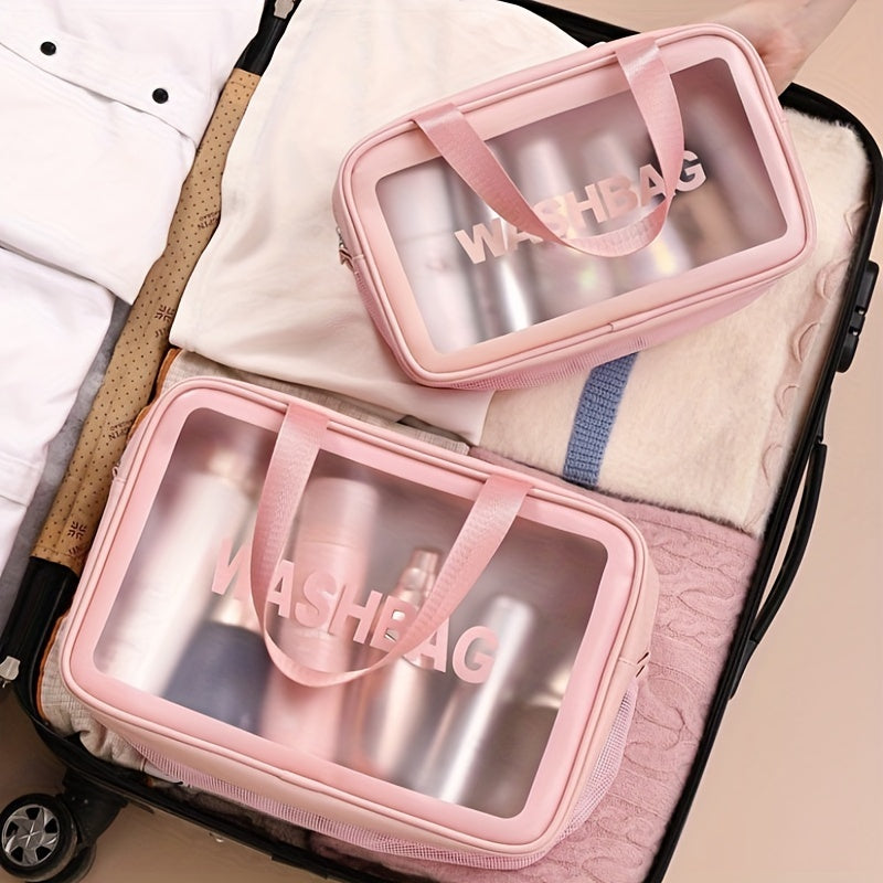 Waterproof Travel Toiletry Bag - Dry Wet Separation Organizer.